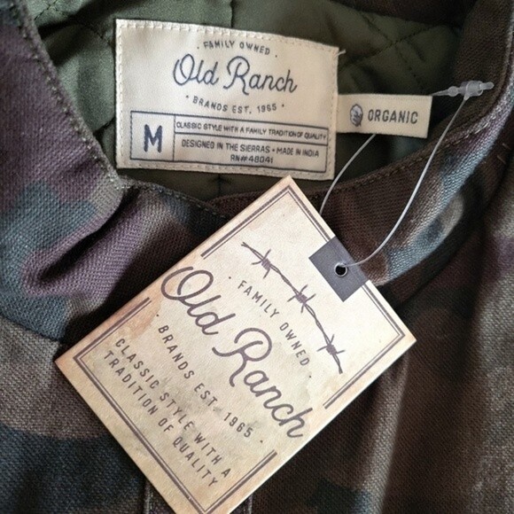 Old Ranch | NWT Women's Camo Denim Barnwell Vest - Size M - Picture 7 of 9